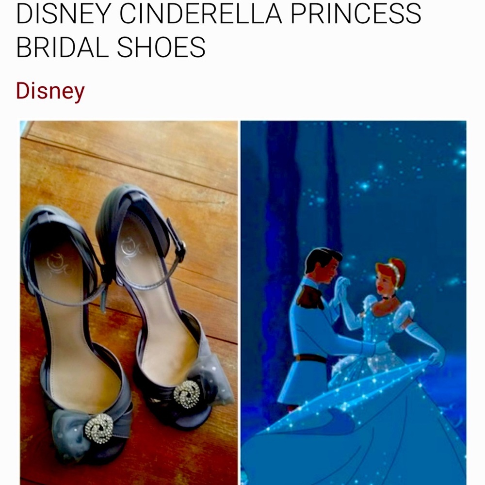 Disney Princess glass slipper heels